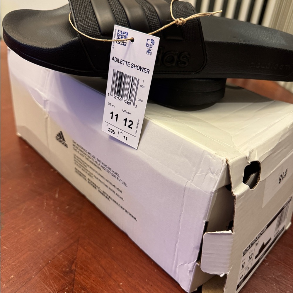 Adidas Black Adilette Shower Sandals